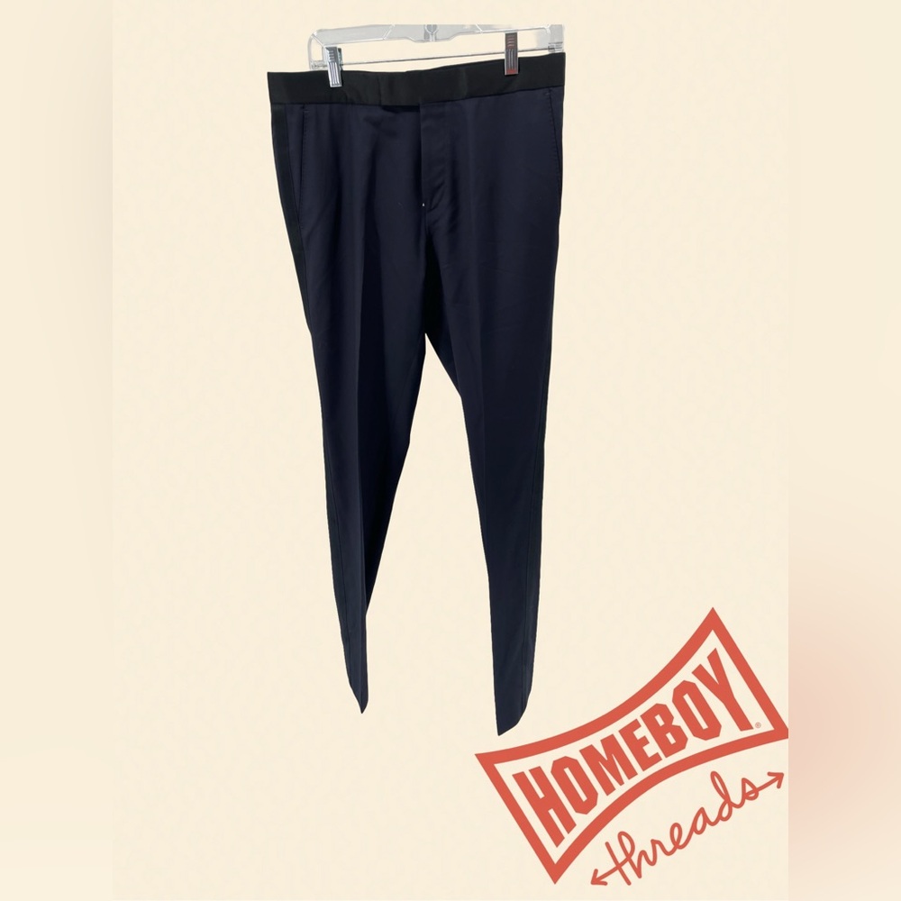 HUGO Super Navy formal dress trousers